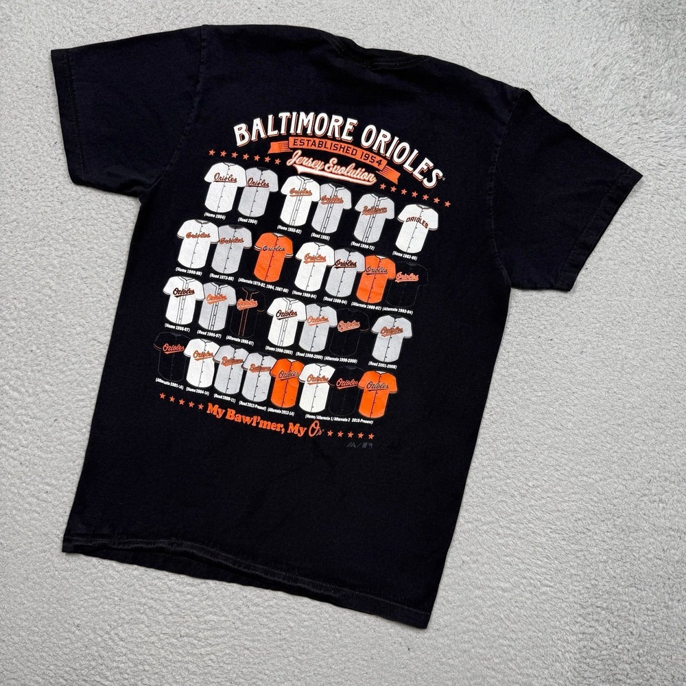 Baltimore Orioles‎ Jersey Evolution MLB T-Shirt